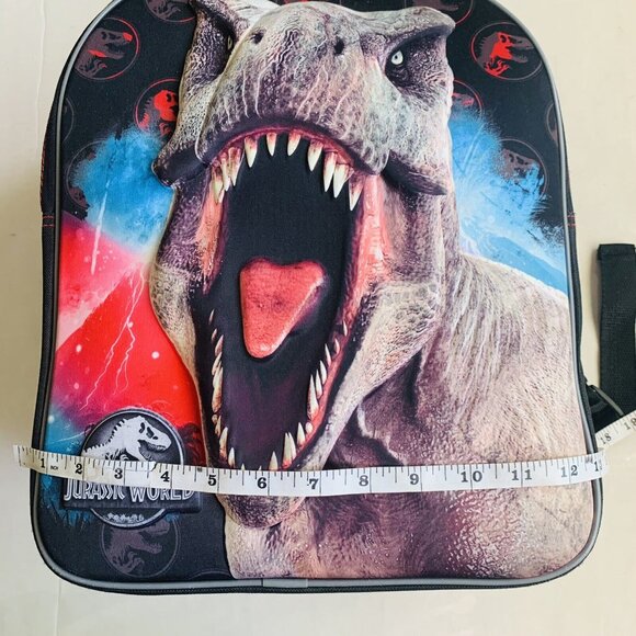 JURASSIC WORLD 16" Full-Size T-Rex Dinosaur 3D Backpack School or Travel - Picture 7 of 8